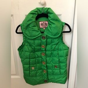 Juicy green puffer vest